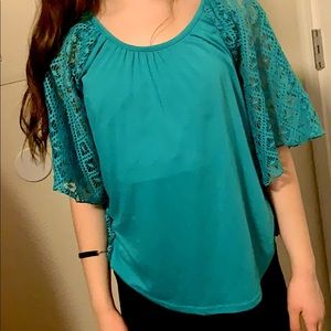 Turquoise top